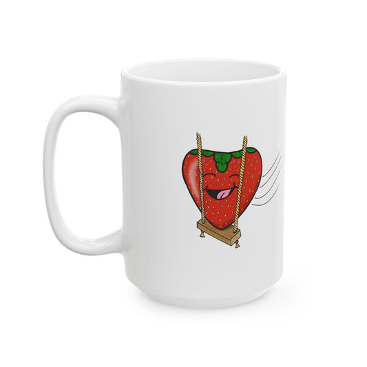 Cute Strawberry Ceramic Mug