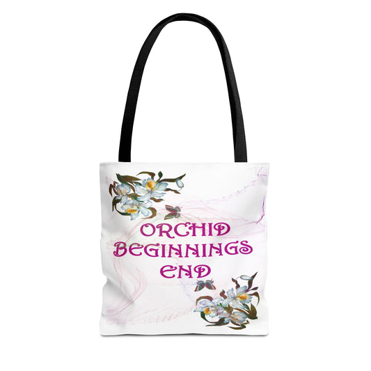 Orchid Beginnings End Tote Bag