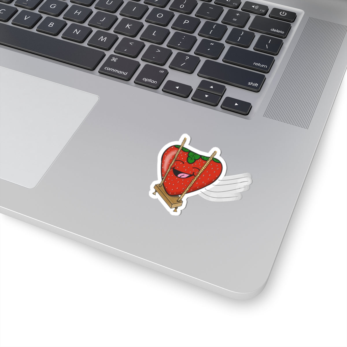 Sticker: Strawberry on a Swing