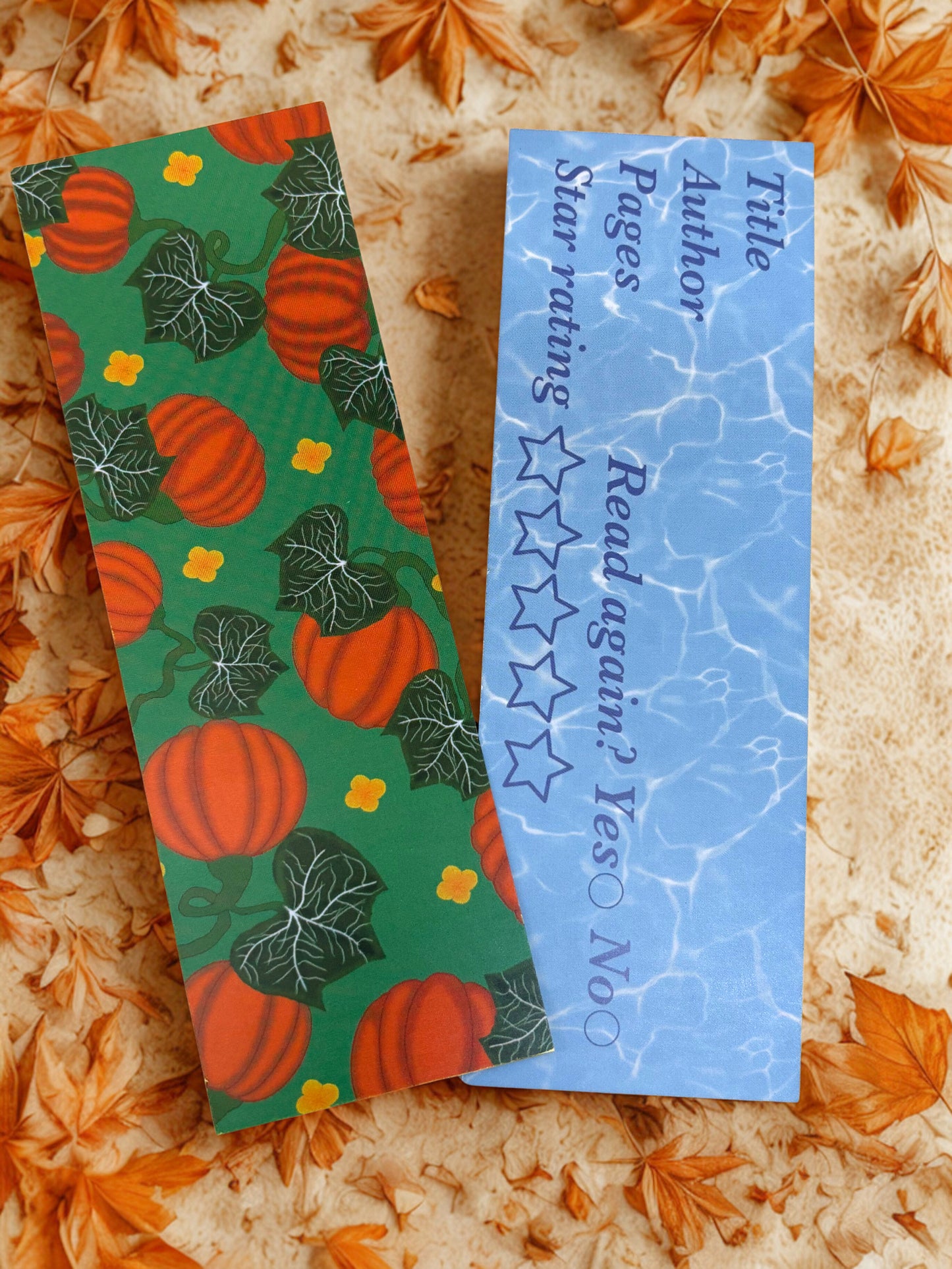 Fall bookmark collection
