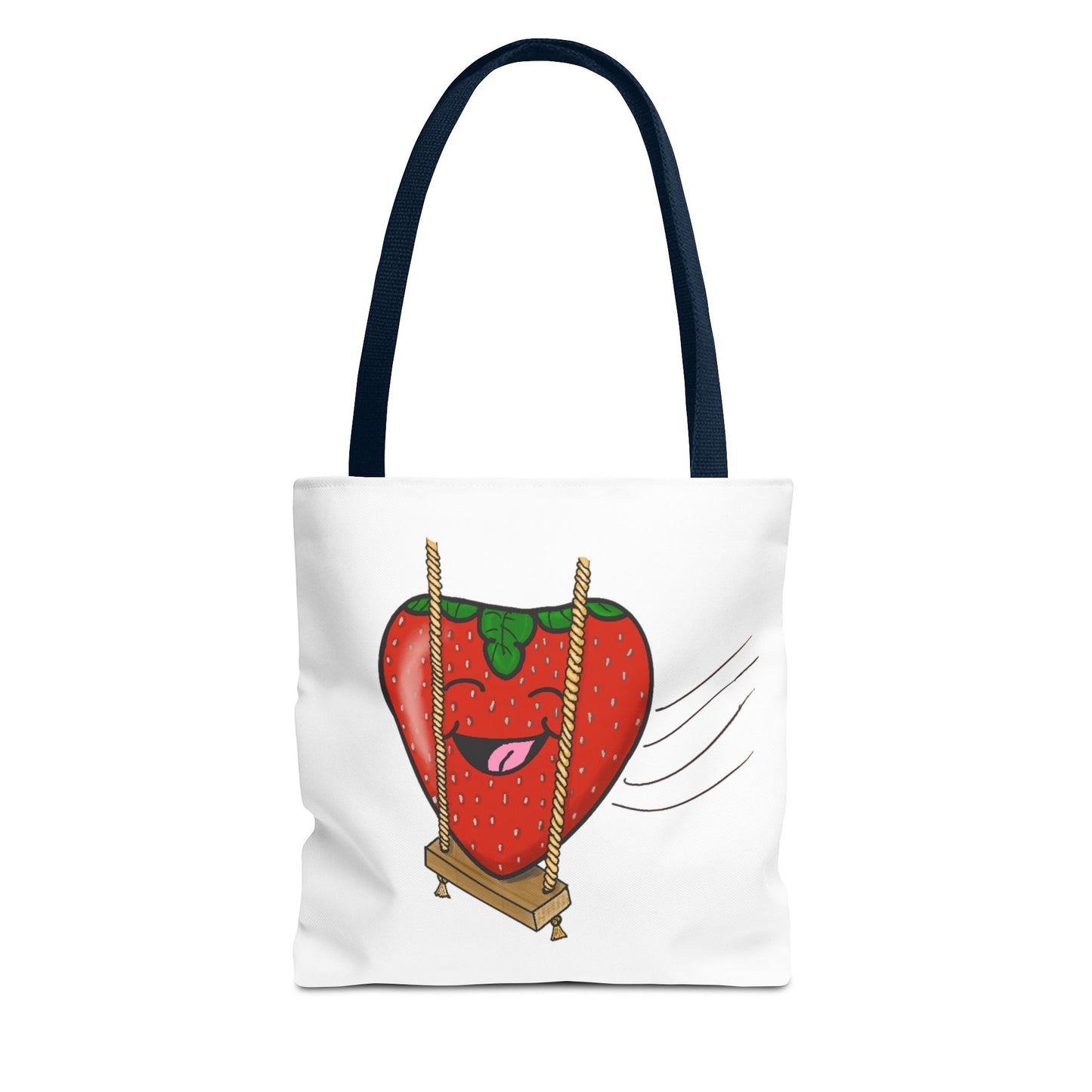 Cute Strawberry Swing Tote Bag - Fun, Playful, Ideal for Gifting