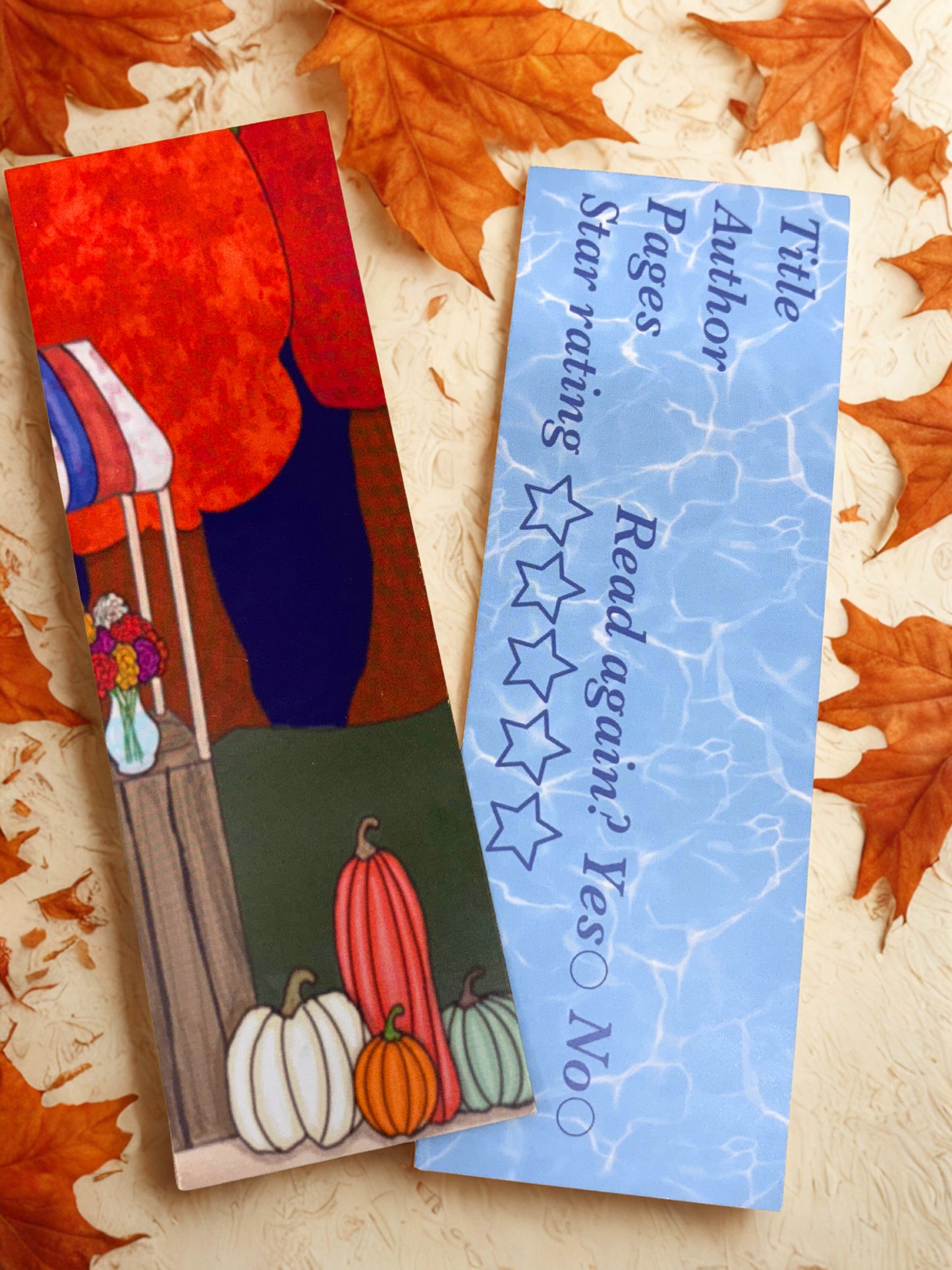 Fall bookmark collection