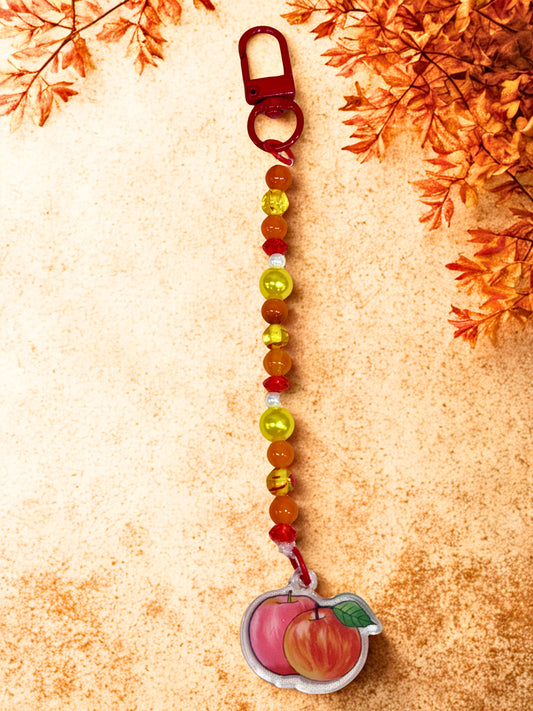Fall Apple Phone Charm with clip