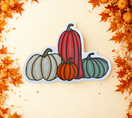 Fall Pumpkins Sticker