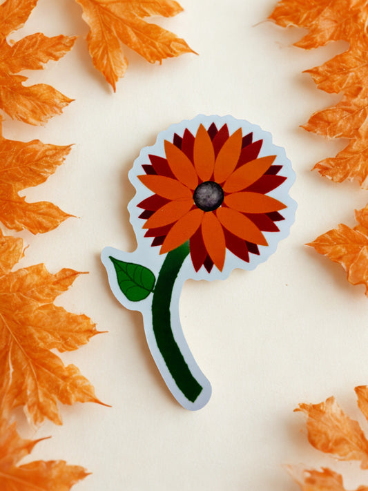 Fall Sunflower Sticker