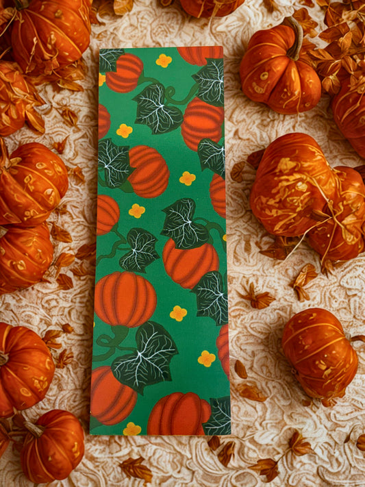 Matte Pumpkin Patch Bookmark
