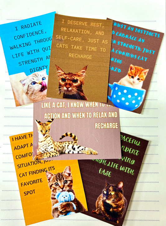 Cat Inspired Affirmation Cards - download