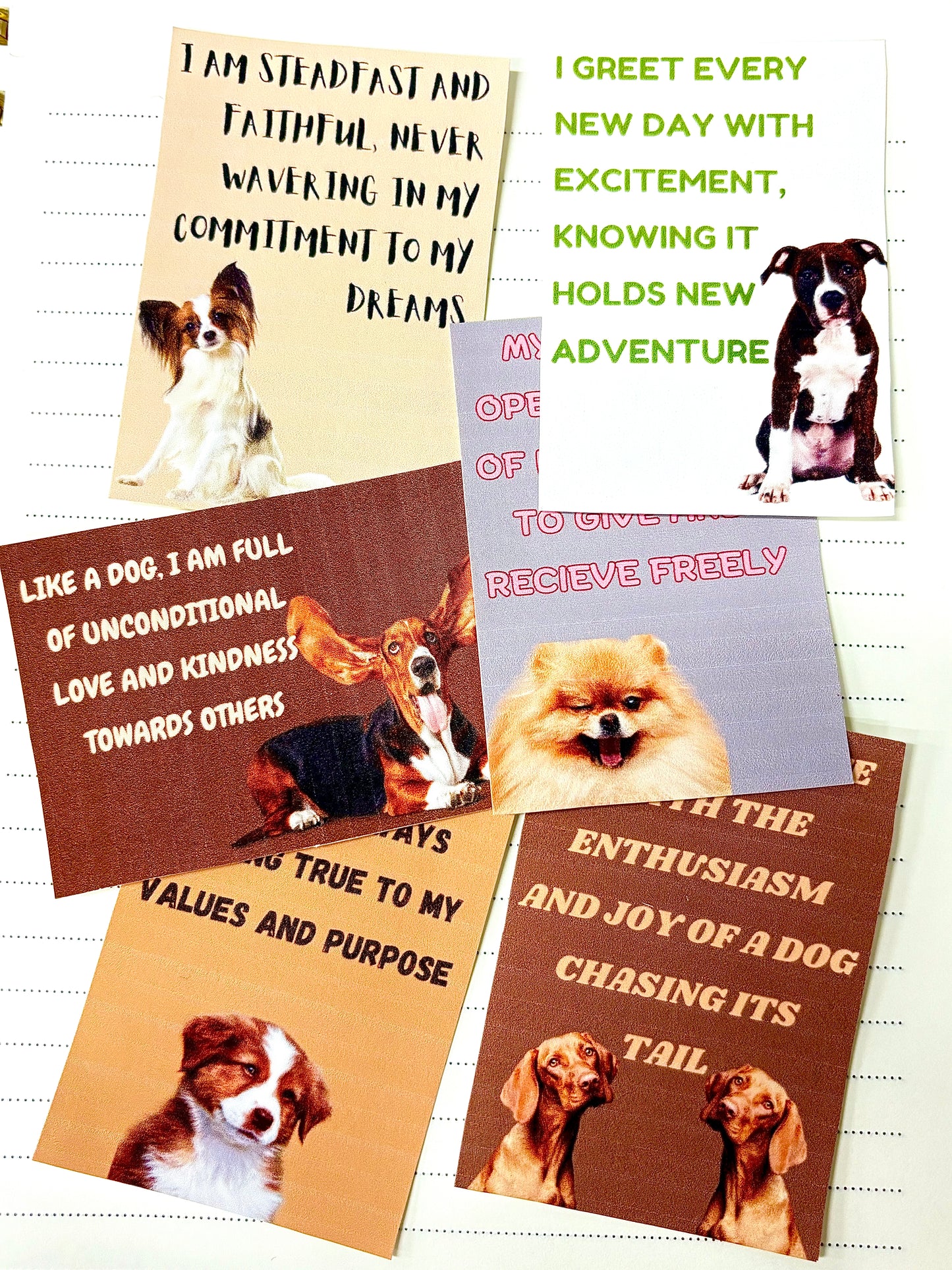 Dog Inspired Affirmation Cards- Download