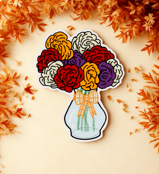 Fall Flower Bouquet Sticker