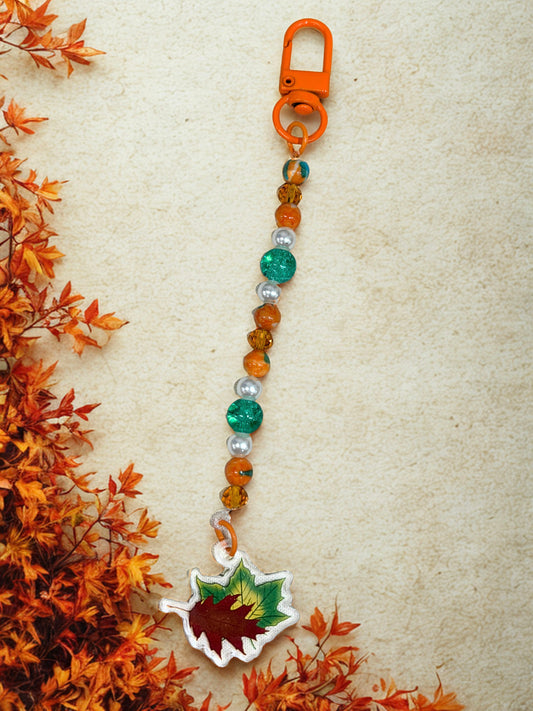 Fall Leaves Phone Charm with Clip