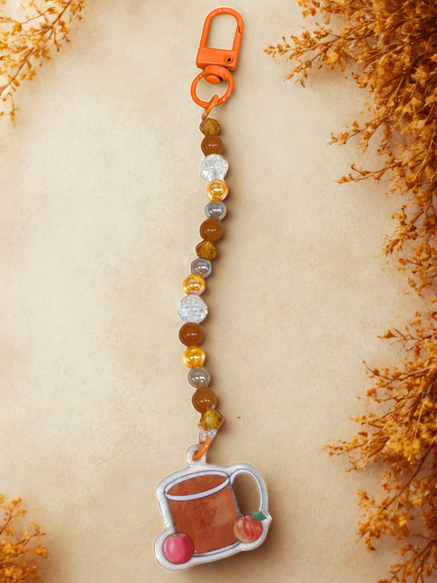 Apple Cider Phone Charm with clip