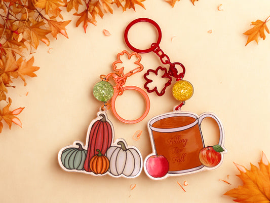 Fall keychain/bag charm collection